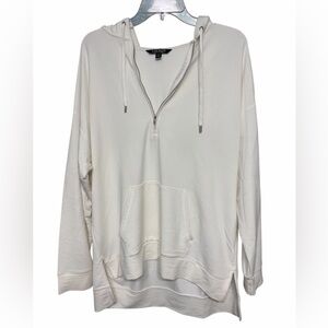 Lauren Ralph Lauren White Half Zip Hoodie Size M